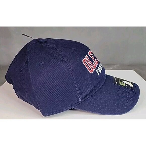 Ole Miss Football Nike Hat NEW Blue strapback cap - Picture 4 of 8